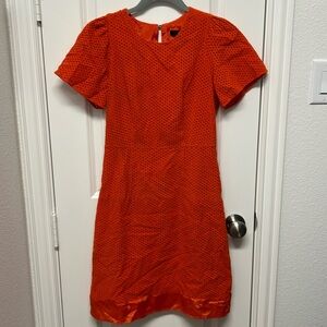 Size 0 Jcrew orange eyelet dress